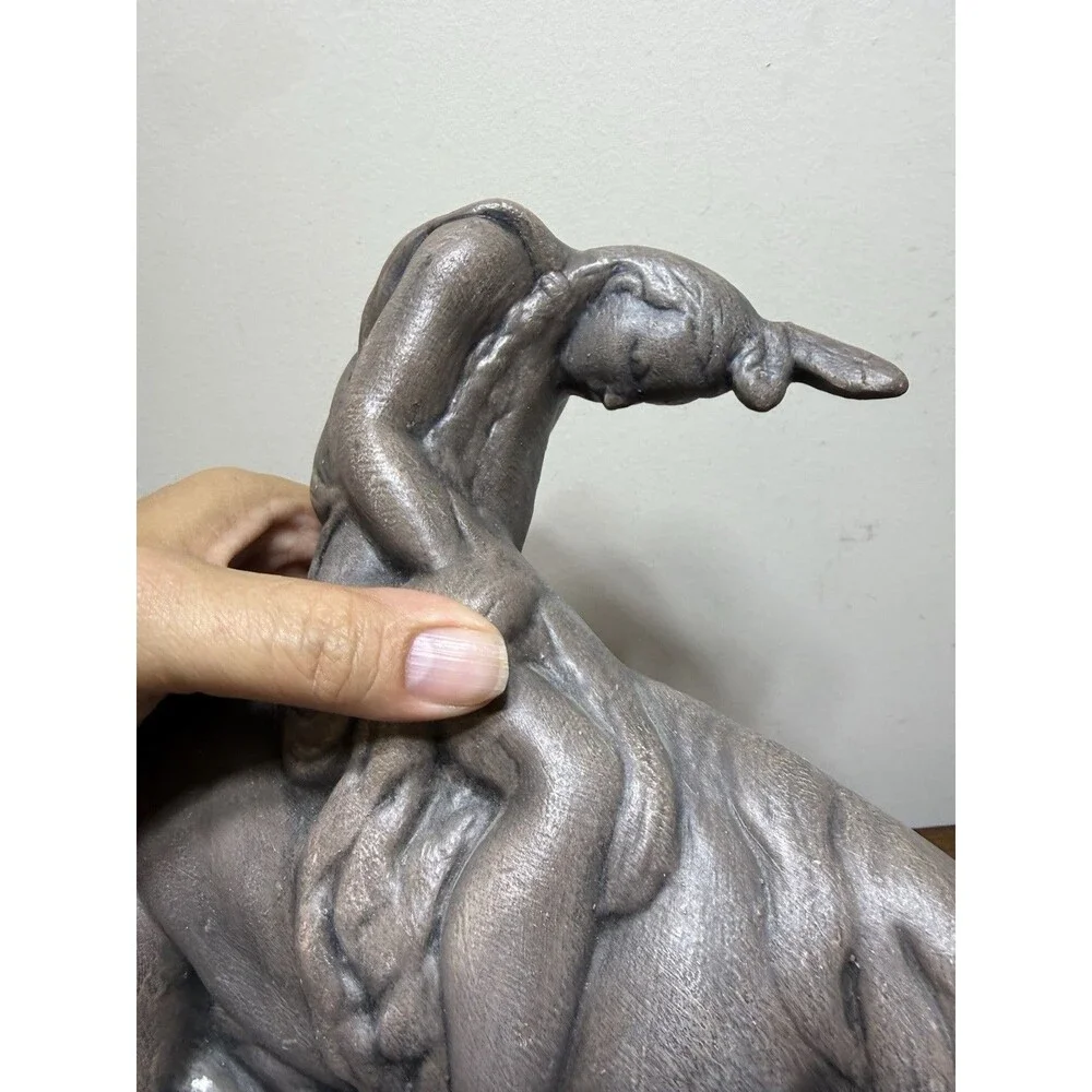 Vintage End Of Trail Native American Indian Horse Ceramic Handpainted 1979